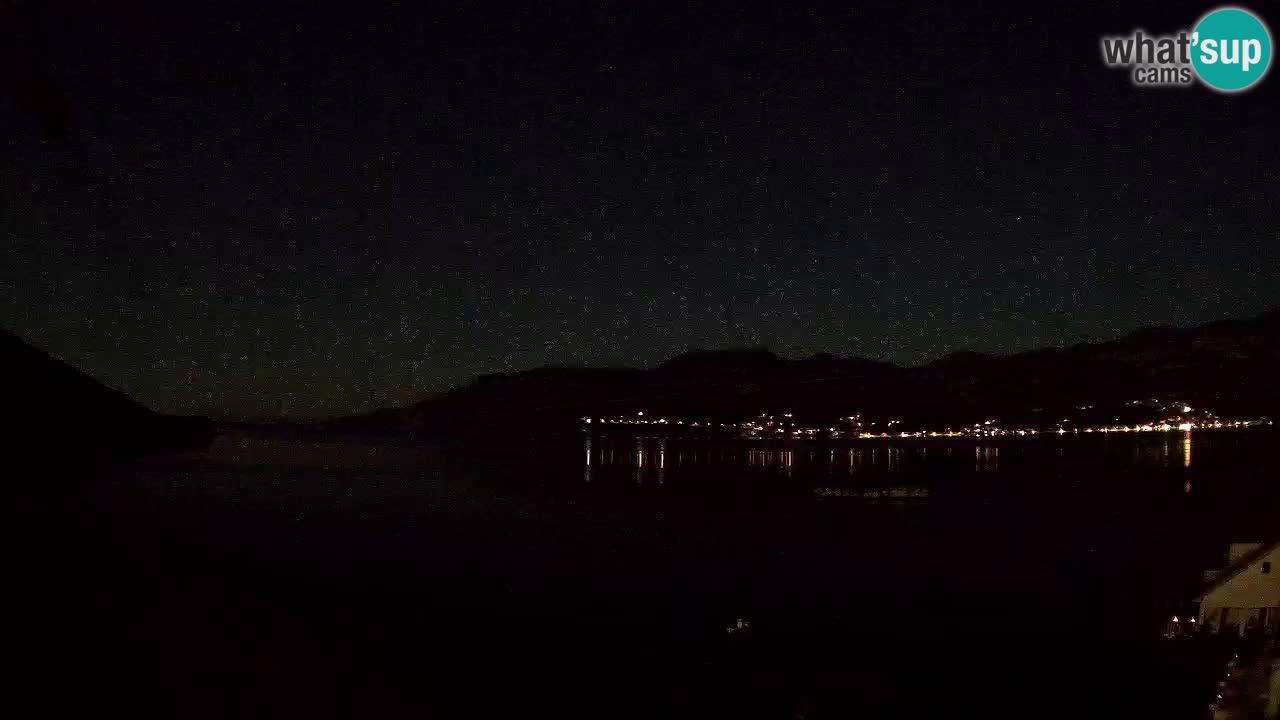 Korčula live webcam – Tri Žala panorama verso Pelješac