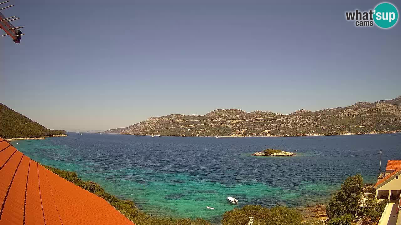 Korčula webcam en direct – Tri Žala Pelješac