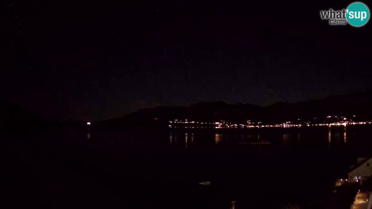 Korčula live webcam – Tri Žala panorama verso Pelješac