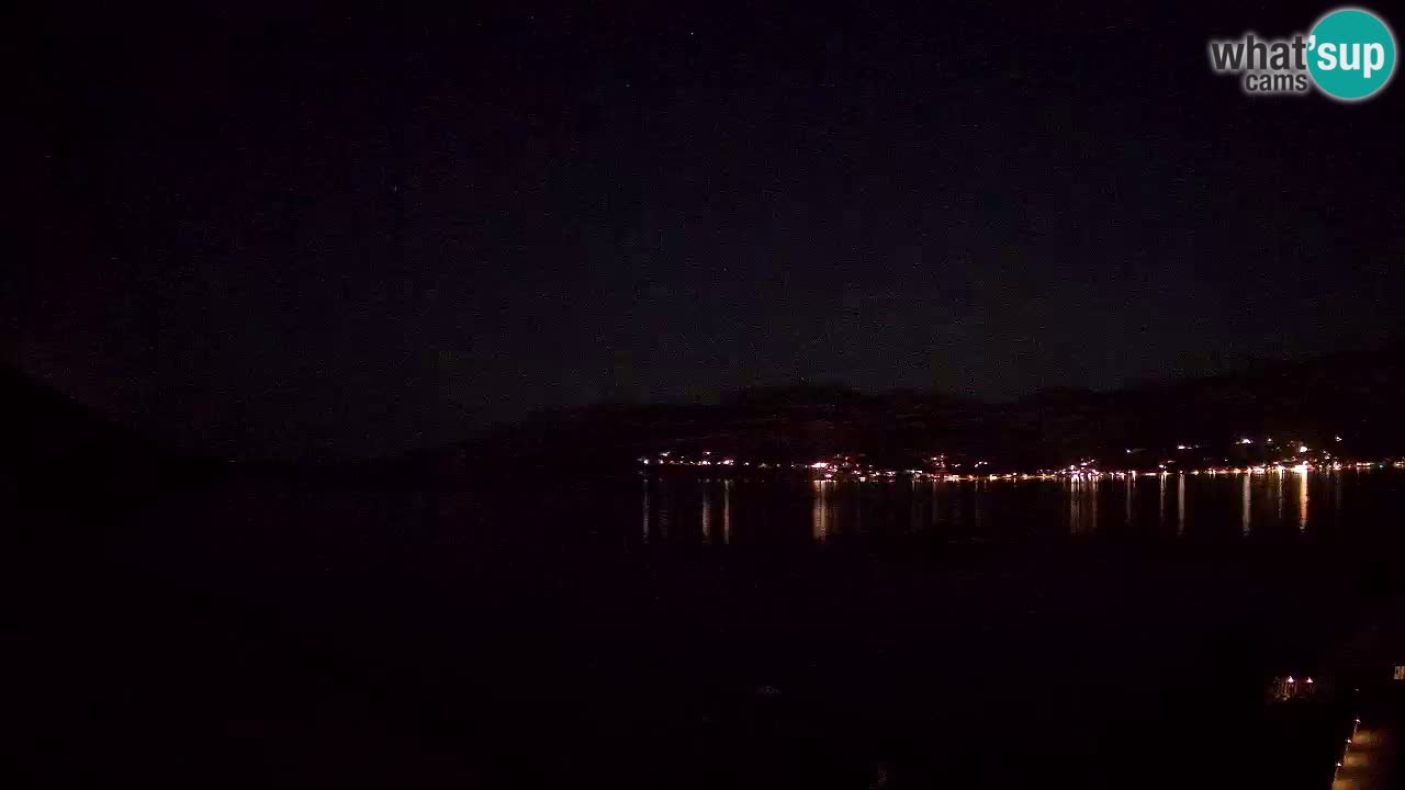 Korčula live webcam – Tri Žala panorama verso Pelješac