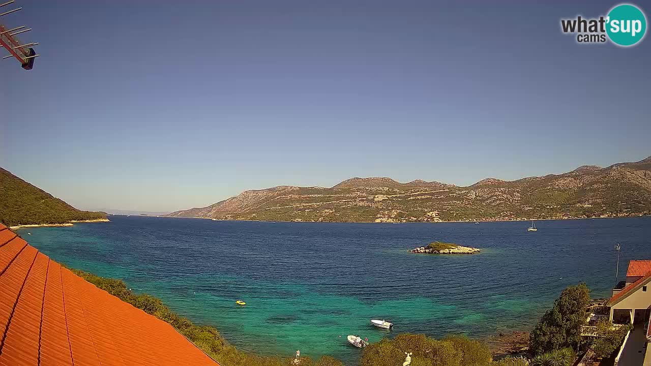 Live Korčula webcam – Tri Žala