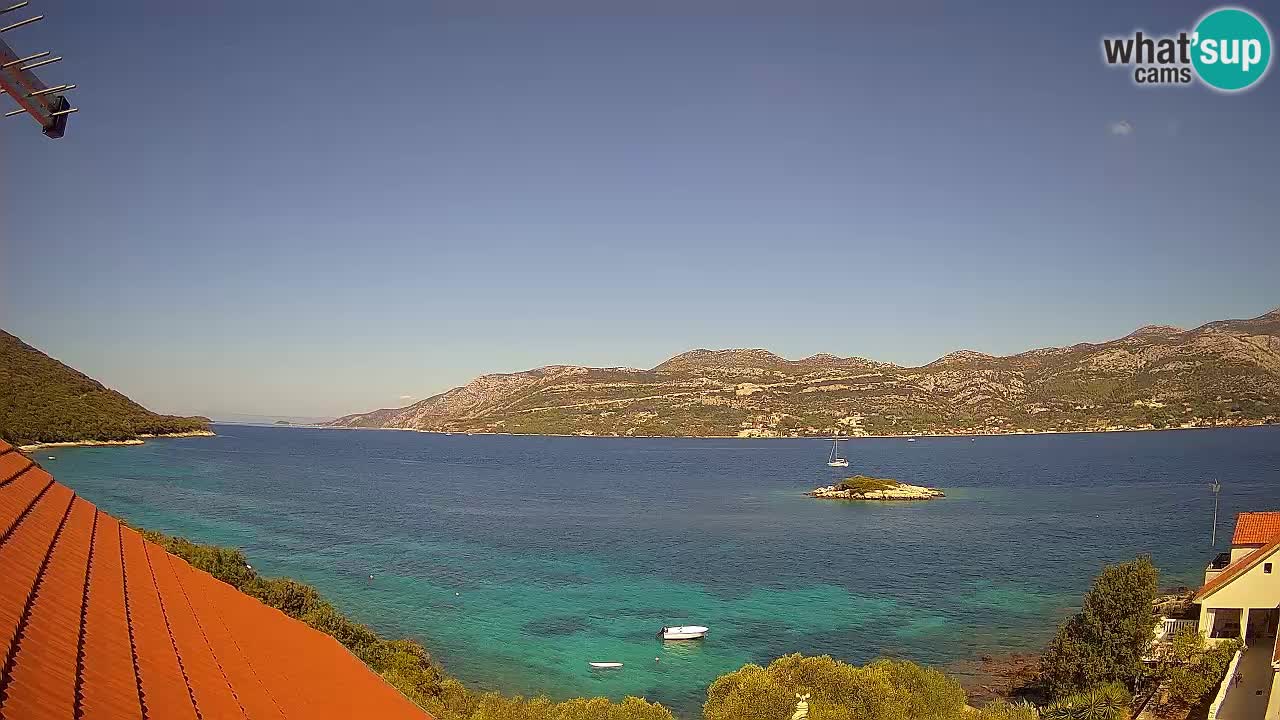 Korčula webcam en direct – Tri Žala Pelješac