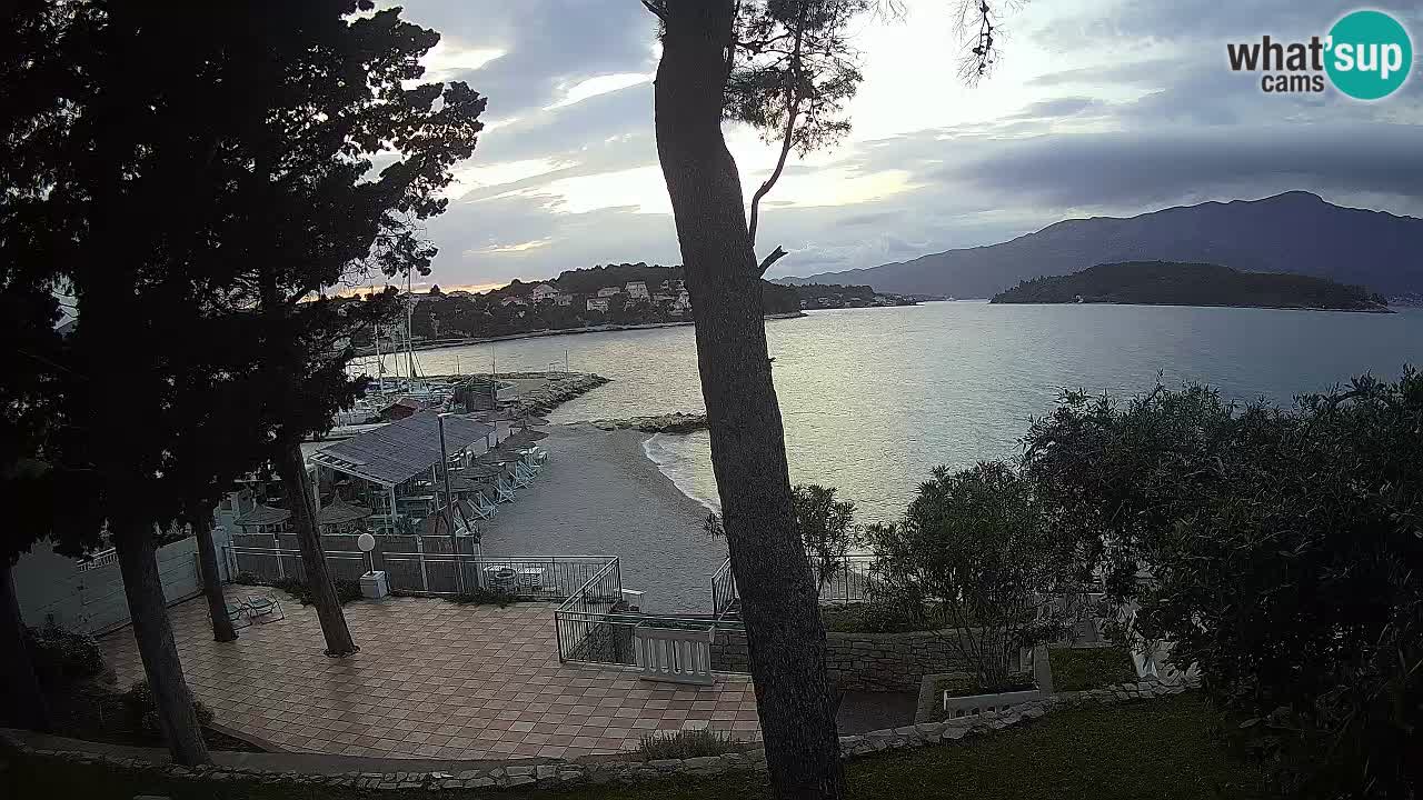 Livecam Lumbarda – Spiaggia Prvi Žal – Korčula