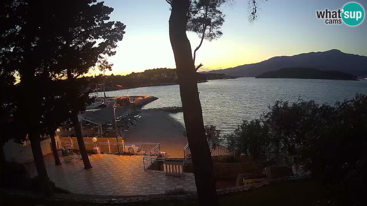 Livecam Lumbarda – Spiaggia Prvi Žal – Korčula