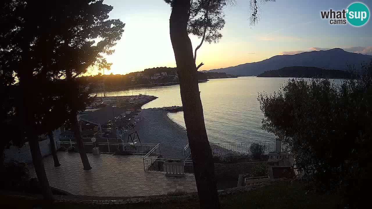 Webcam live Lumbarda – Plage Prvi Žal – Korčula