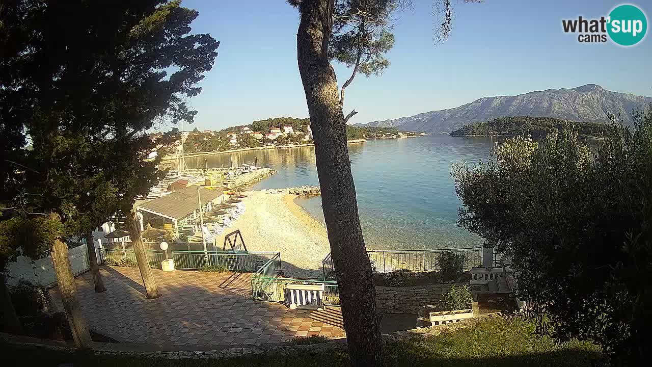 Livecam Lumbarda – Spiaggia Prvi Žal – Korčula