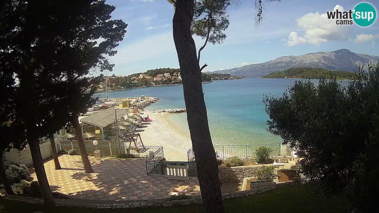 Web kamera Lumbarda – Plaža Prvi Žal – Korčula