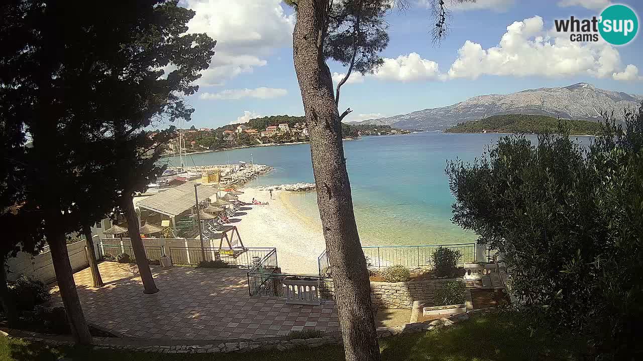 Camera en vivo Lumbarda – Playa Prvi Žal – Korčula
