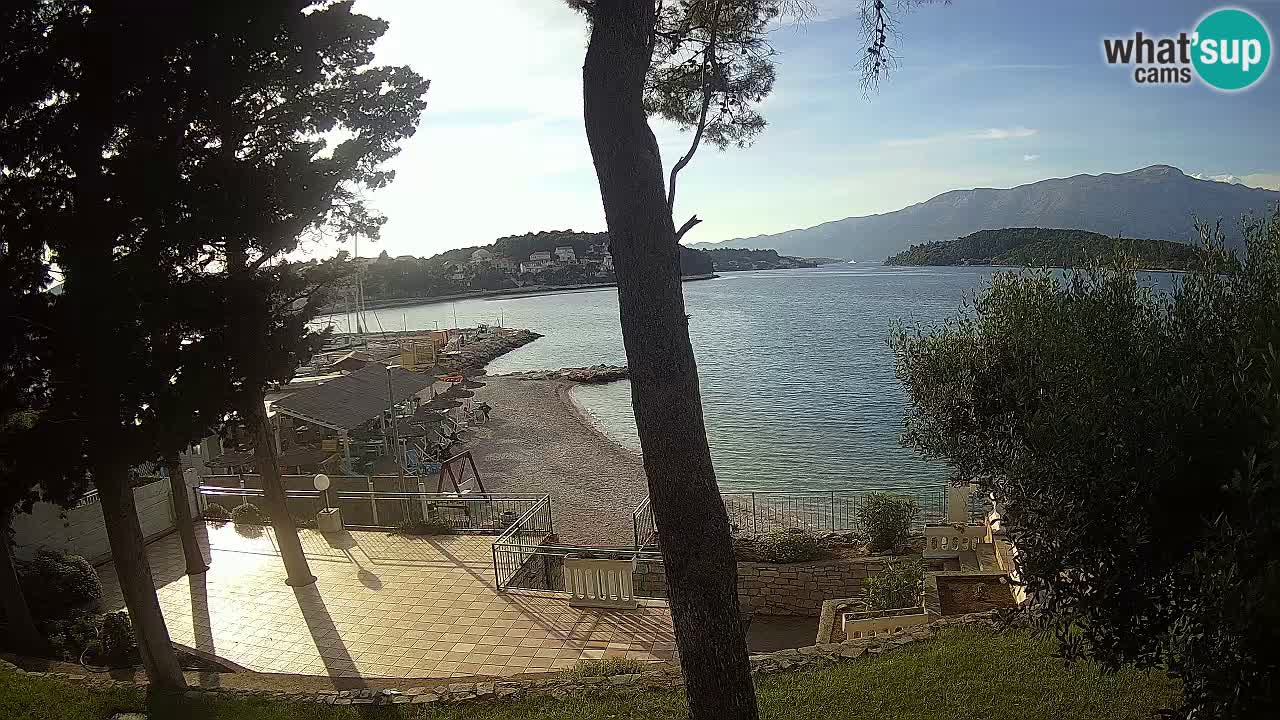 Spletna kamera Lumbarda – Plaža Prvi Žal – Korčula