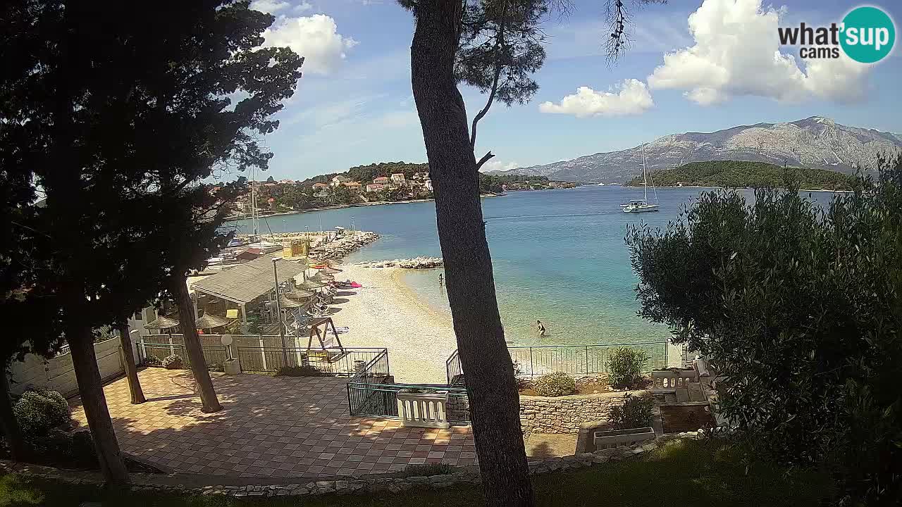 Web kamera Lumbarda – Plaža Prvi Žal – Korčula
