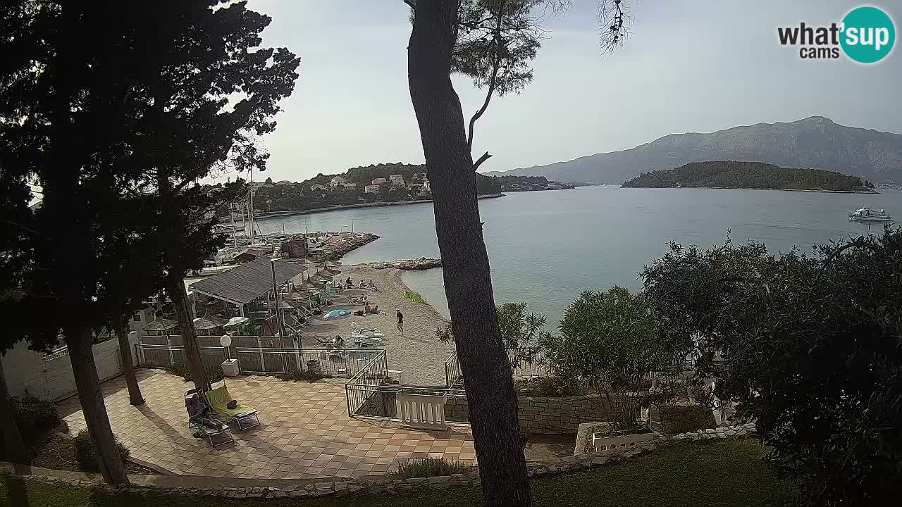 Camera en vivo Lumbarda – Playa Prvi Žal – Korčula