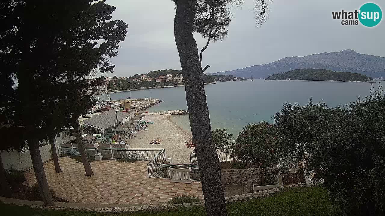 Webcam live Lumbarda – Plage Prvi Žal – Korčula
