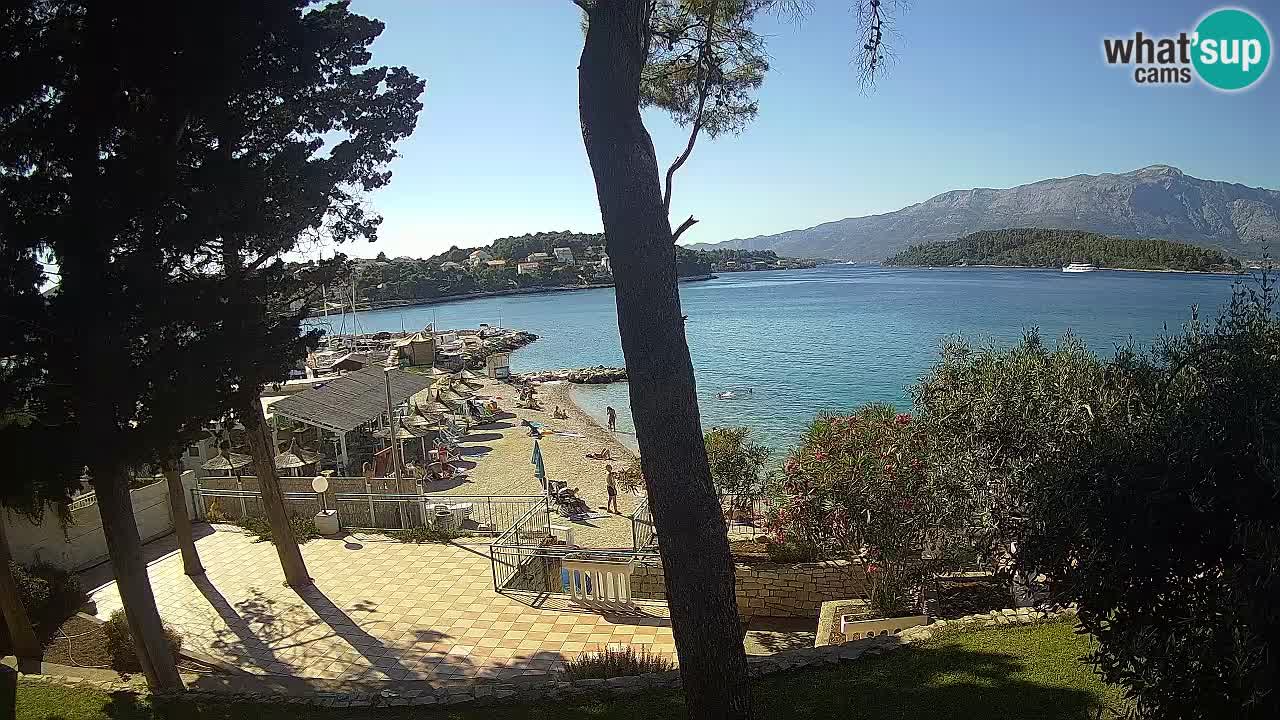 Web kamera Lumbarda – Plaža Prvi Žal – Korčula