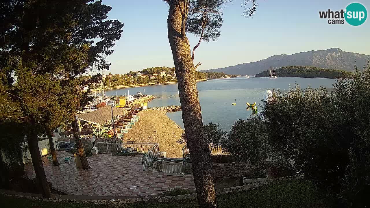 Spletna kamera Lumbarda – Plaža Prvi Žal – Korčula