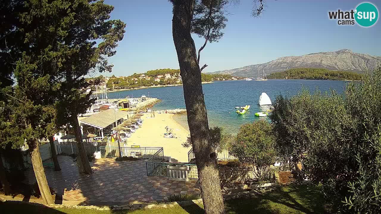 Livecam Lumbarda – Spiaggia Prvi Žal – Korčula