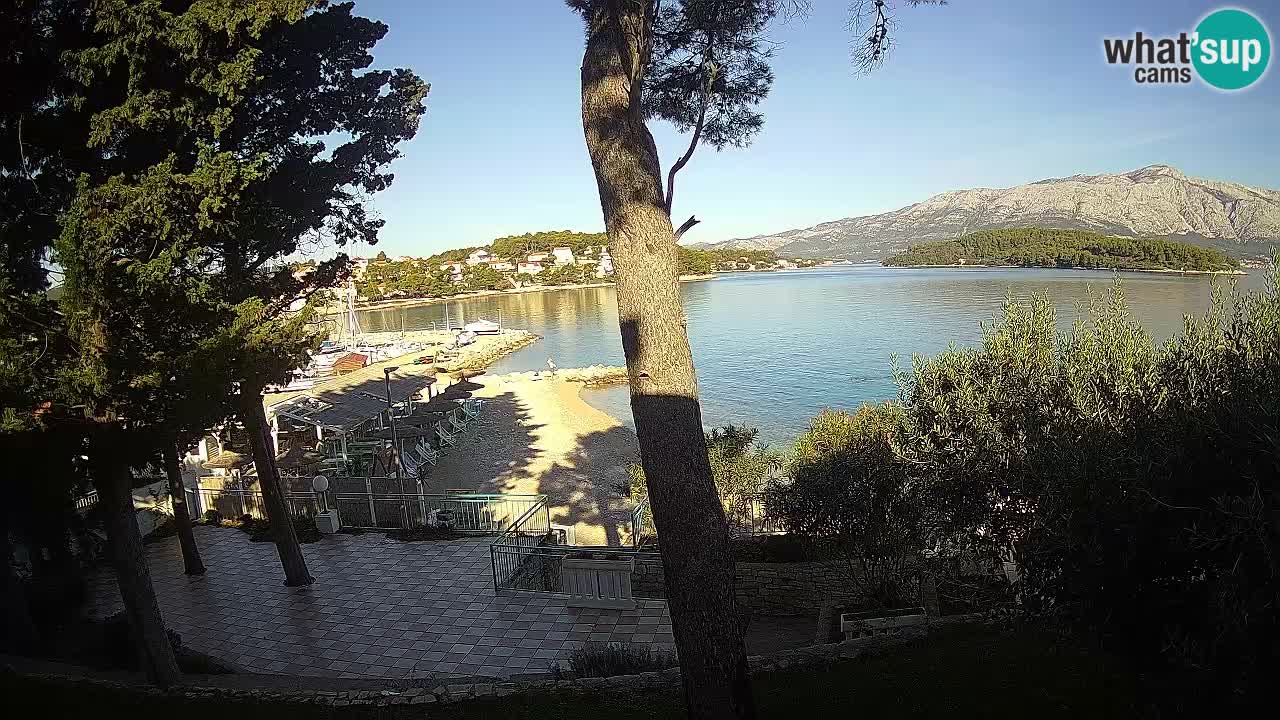 Spletna kamera Lumbarda – Plaža Prvi Žal – Korčula