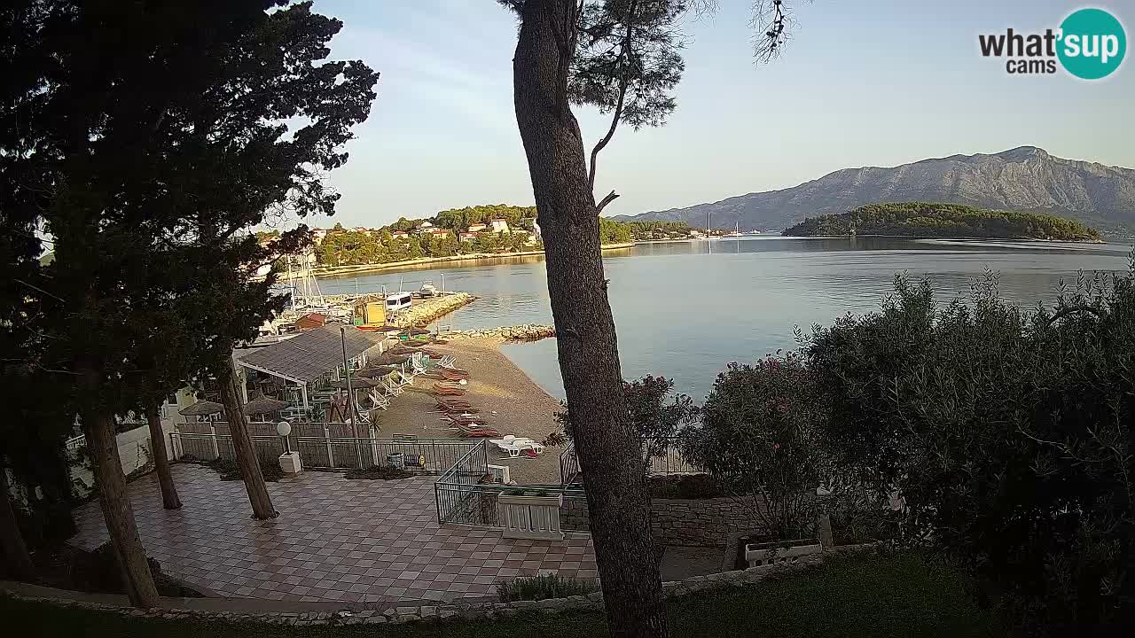 Spletna kamera Lumbarda – Plaža Prvi Žal – Korčula