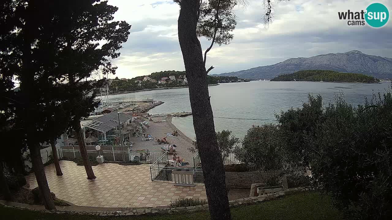 Webcam live Lumbarda – Plage Prvi Žal – Korčula