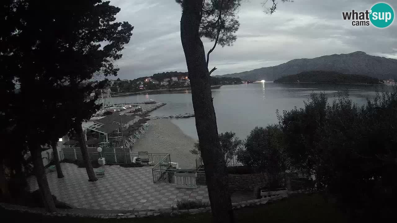 Webcam live Lumbarda – Plage Prvi Žal – Korčula