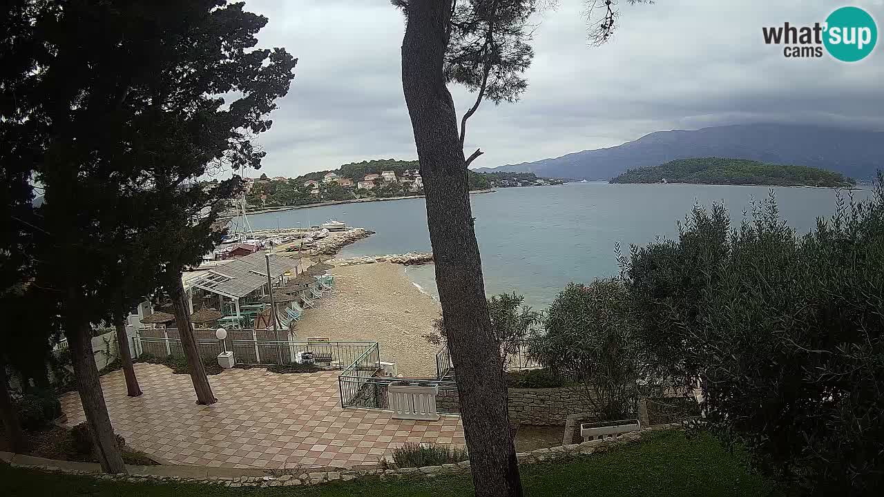 Livecam Lumbarda – Spiaggia Prvi Žal – Korčula