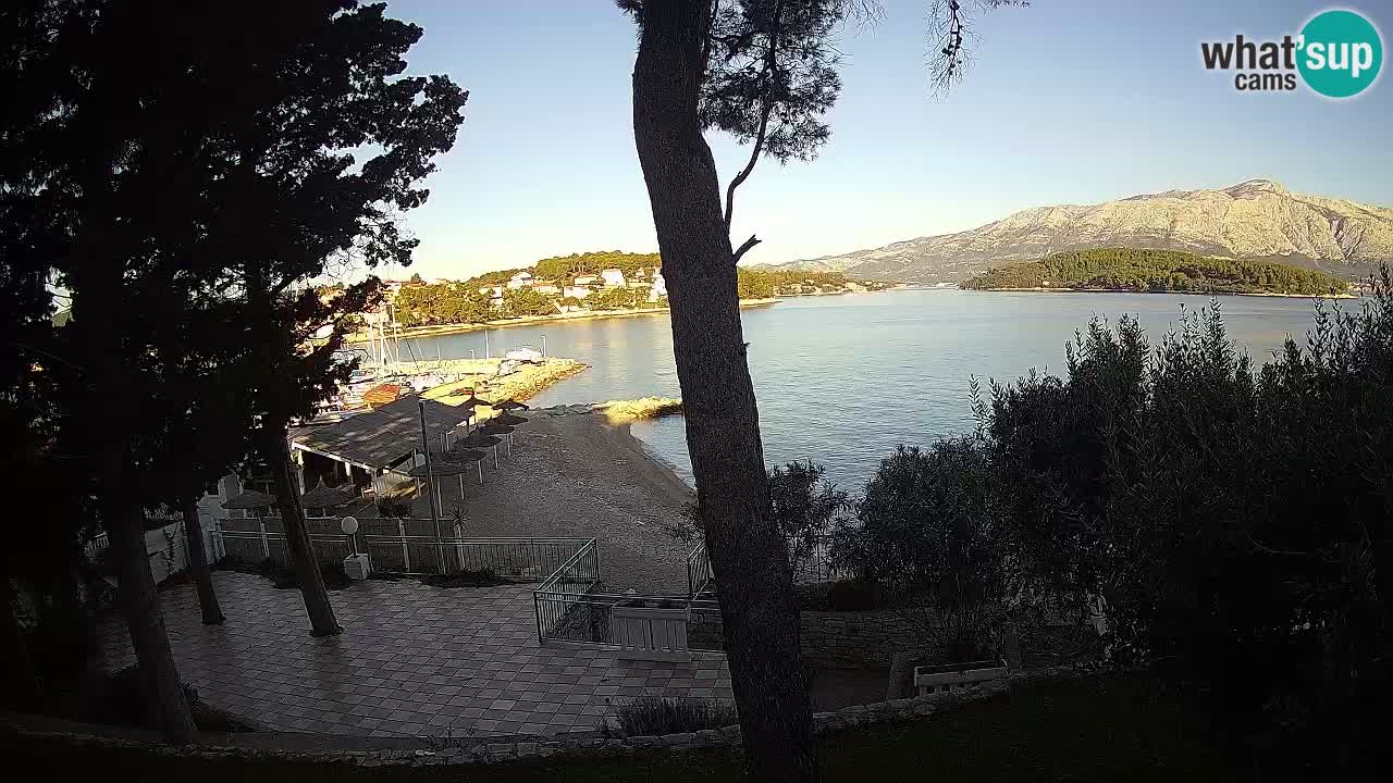 Web kamera Lumbarda – Plaža Prvi Žal – Korčula