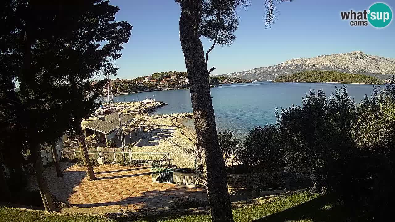 Livecam Lumbarda – Spiaggia Prvi Žal – Korčula