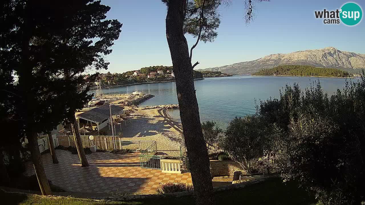 Webcam live Lumbarda – Plage Prvi Žal – Korčula