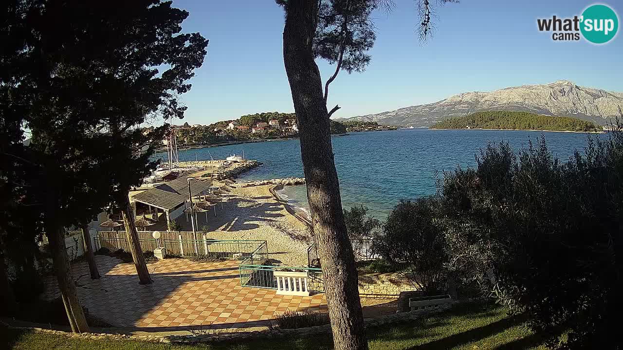 Spletna kamera Lumbarda – Plaža Prvi Žal – Korčula