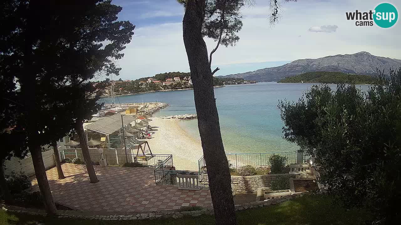 Web kamera Lumbarda – Plaža Prvi Žal – Korčula