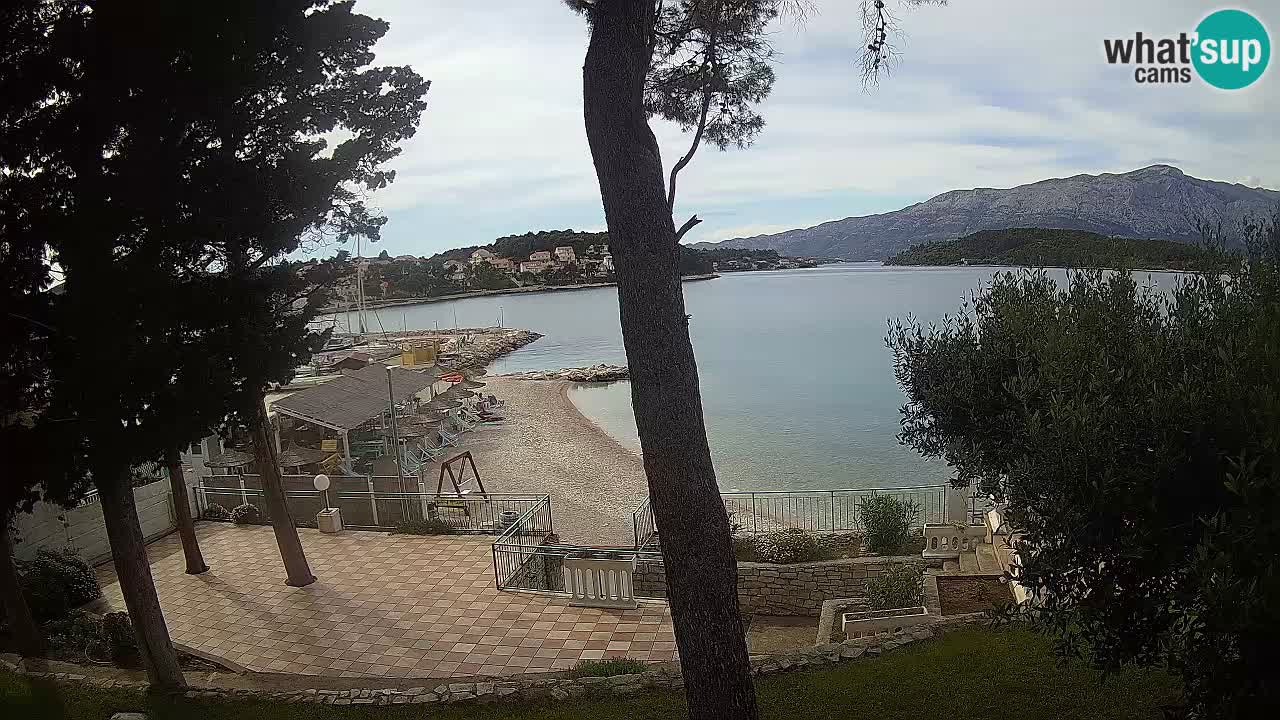 Webcam live Lumbarda – Plage Prvi Žal – Korčula