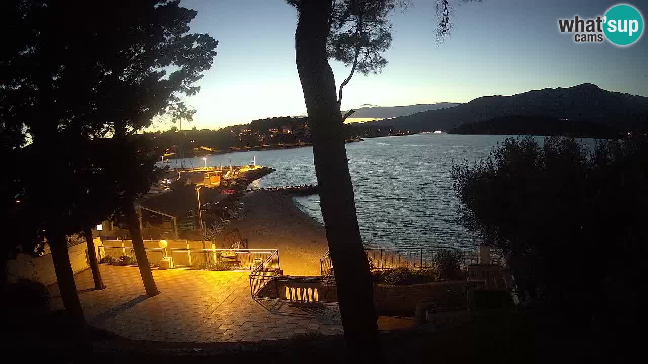 Webcam live Lumbarda – Plage Prvi Žal – Korčula