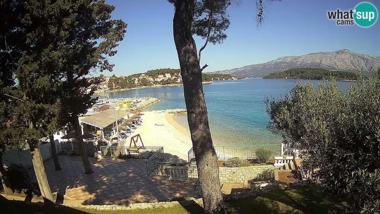 Webcam Lumbarda – Prvi Žal beach – Korčula