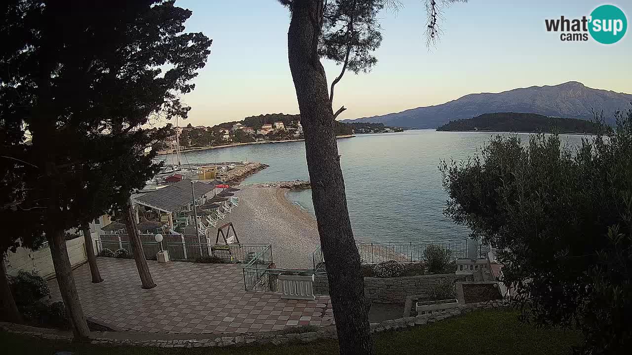 Webcam live Lumbarda – Plage Prvi Žal – Korčula