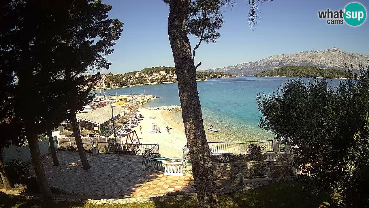 Livecam Lumbarda – Spiaggia Prvi Žal – Korčula