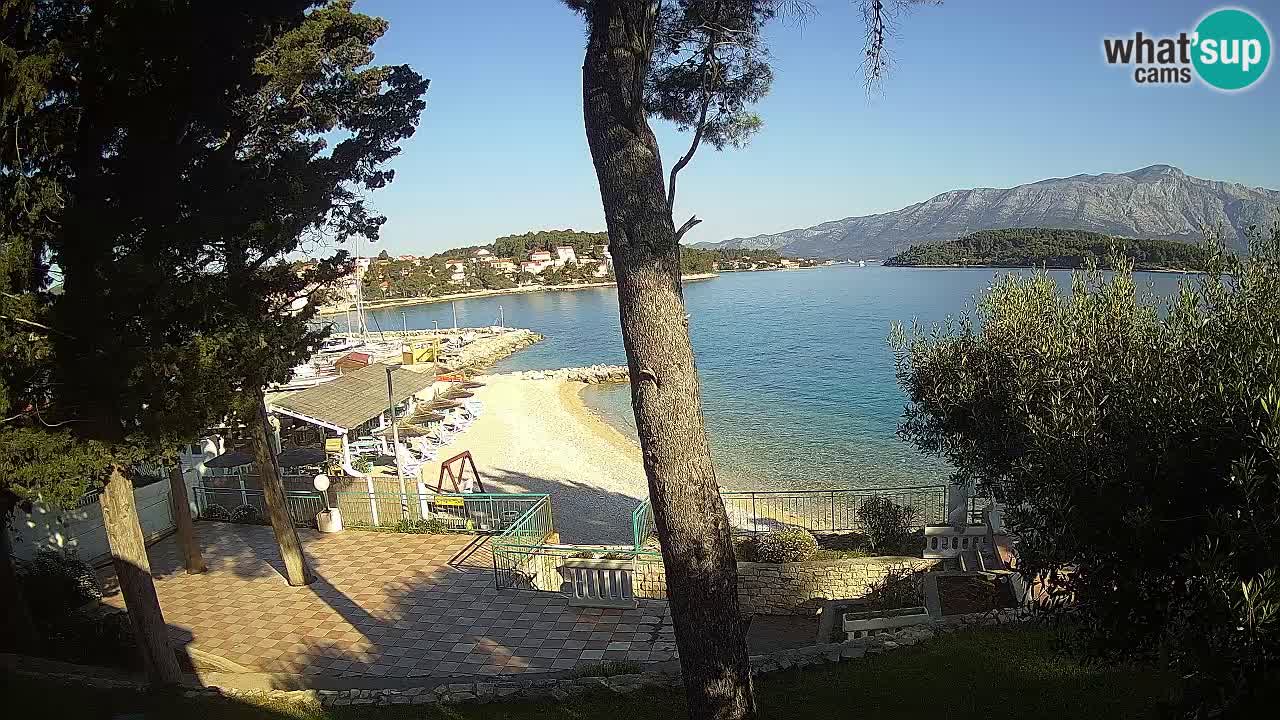 Webcam live Lumbarda – Plage Prvi Žal – Korčula
