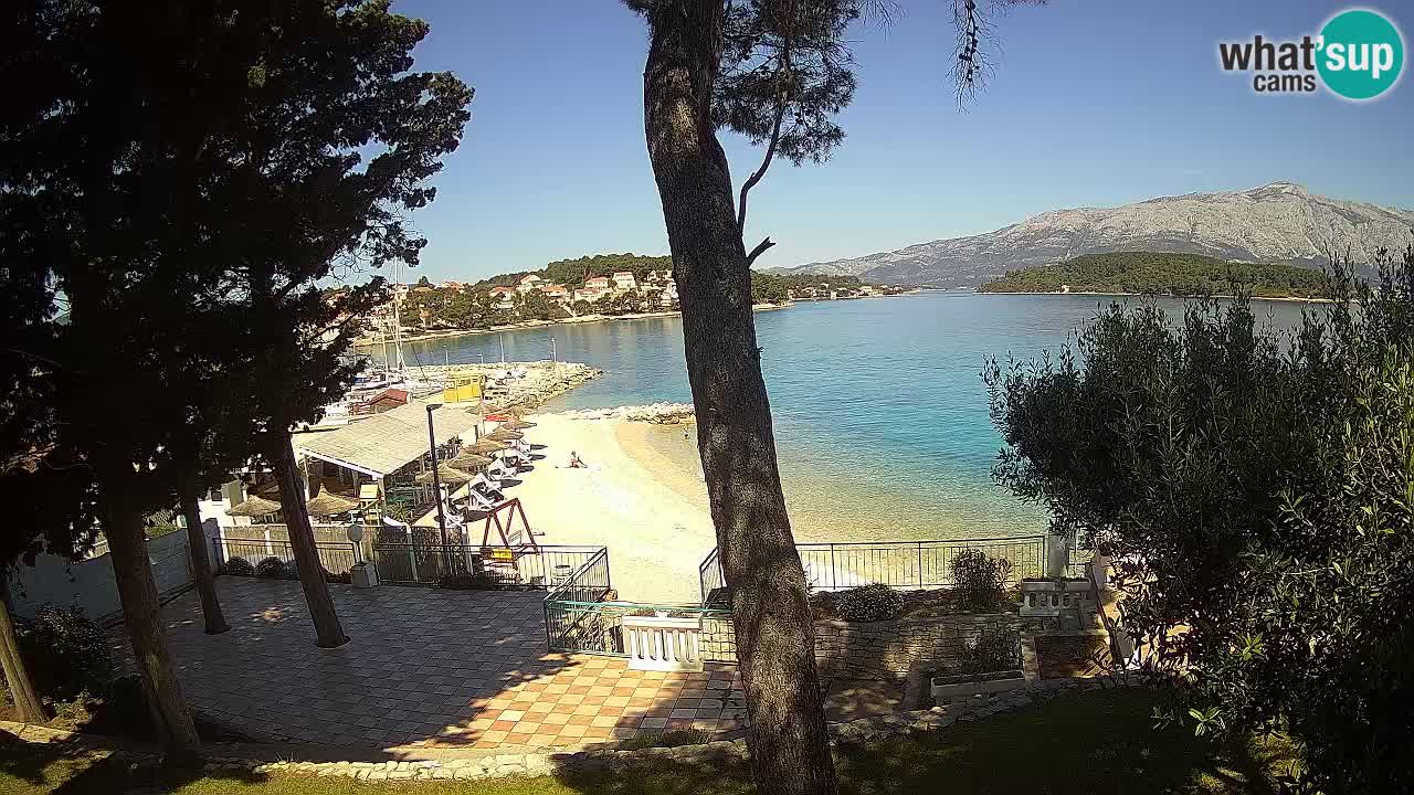 Webcam live Lumbarda – Plage Prvi Žal – Korčula