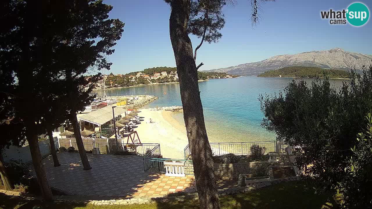 Web kamera Lumbarda – Plaža Prvi Žal – Korčula