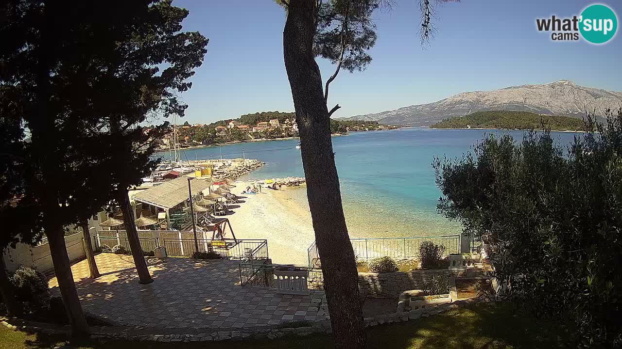 Web kamera Lumbarda – Plaža Prvi Žal – Korčula