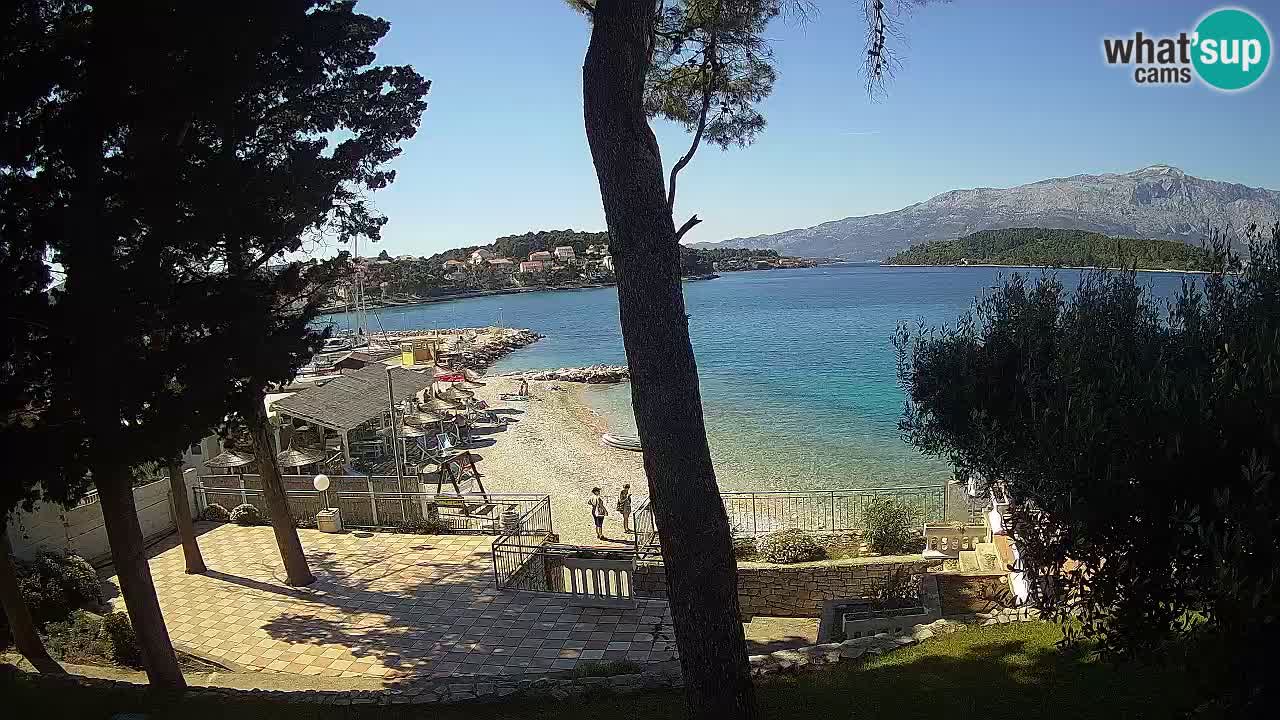 Livecam Lumbarda – Spiaggia Prvi Žal – Korčula