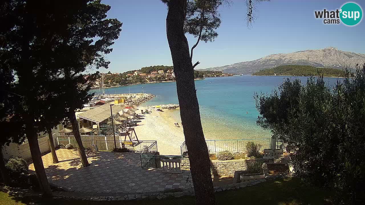 Webcam live Lumbarda – Plage Prvi Žal – Korčula