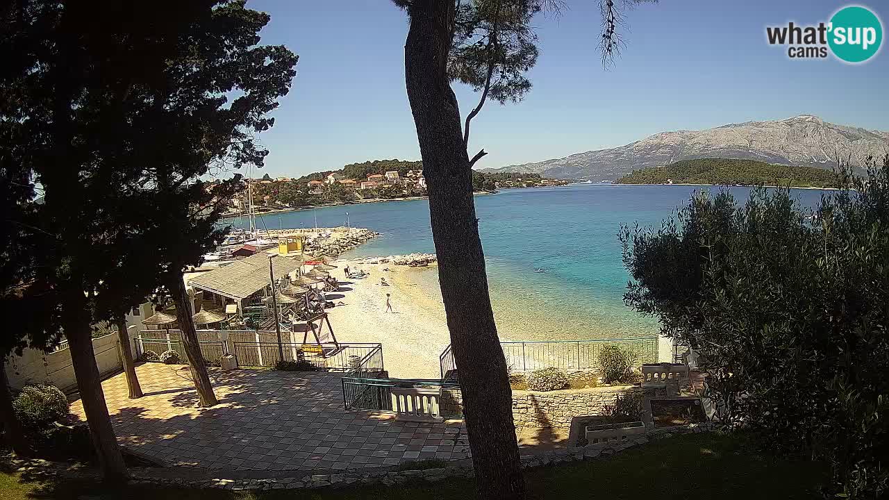 Livecam Lumbarda – Spiaggia Prvi Žal – Korčula
