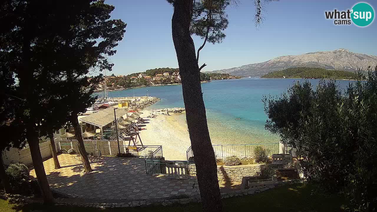 Livecam Lumbarda – Spiaggia Prvi Žal – Korčula