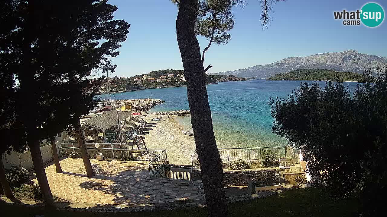 Livecam Lumbarda – Spiaggia Prvi Žal – Korčula