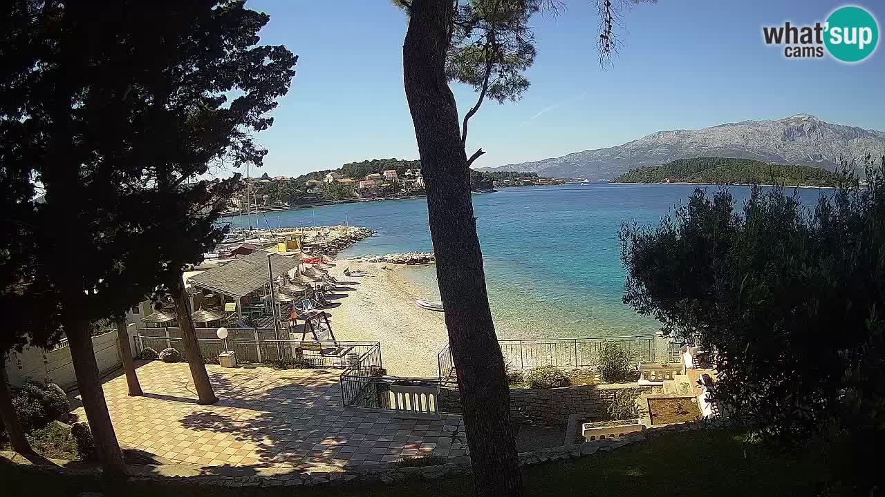 Livecam Lumbarda – Spiaggia Prvi Žal – Korčula