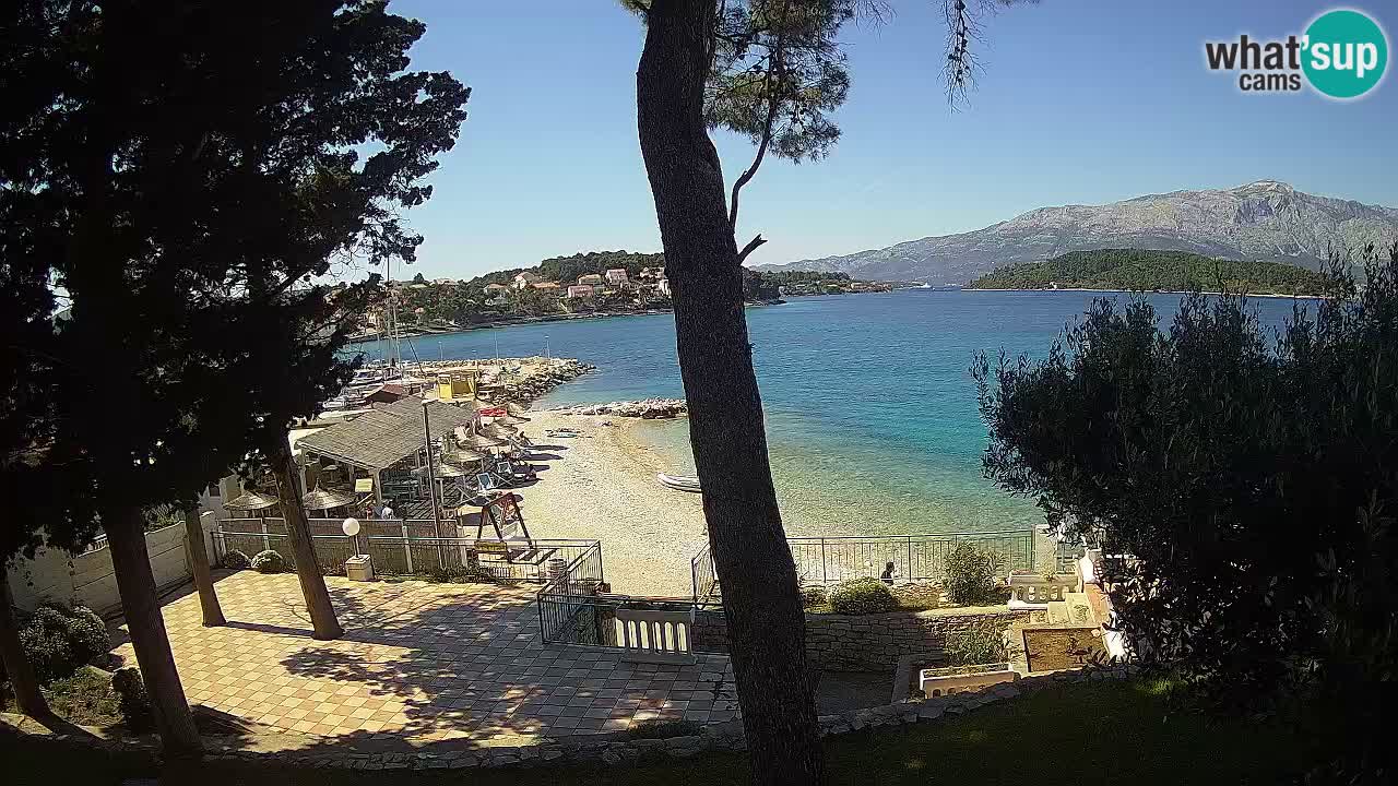 Web kamera Lumbarda – Plaža Prvi Žal – Korčula