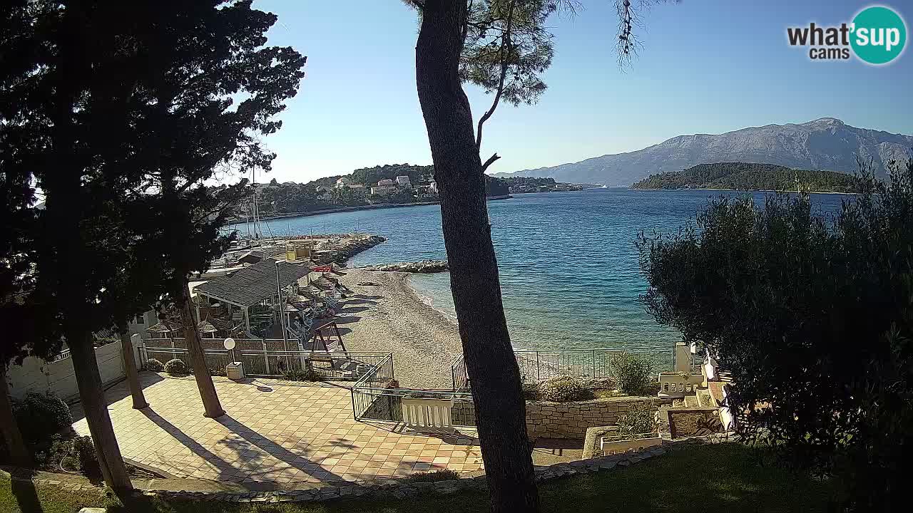 Camera en vivo Lumbarda – Playa Prvi Žal – Korčula