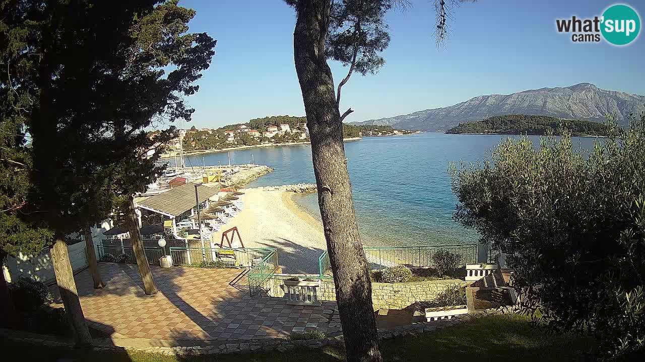 Livecam Lumbarda – Spiaggia Prvi Žal – Korčula