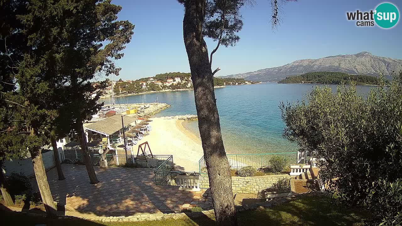Webcam live Lumbarda – Plage Prvi Žal – Korčula