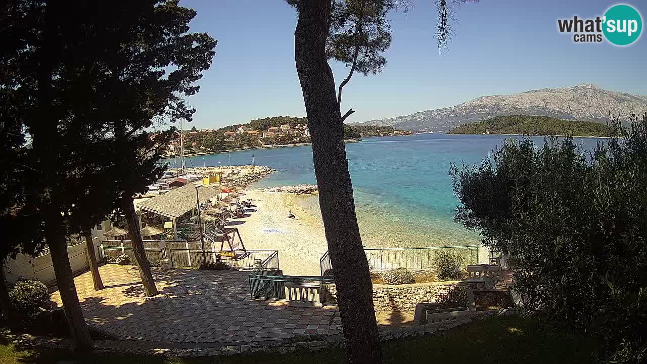 Webcam live Lumbarda – Plage Prvi Žal – Korčula