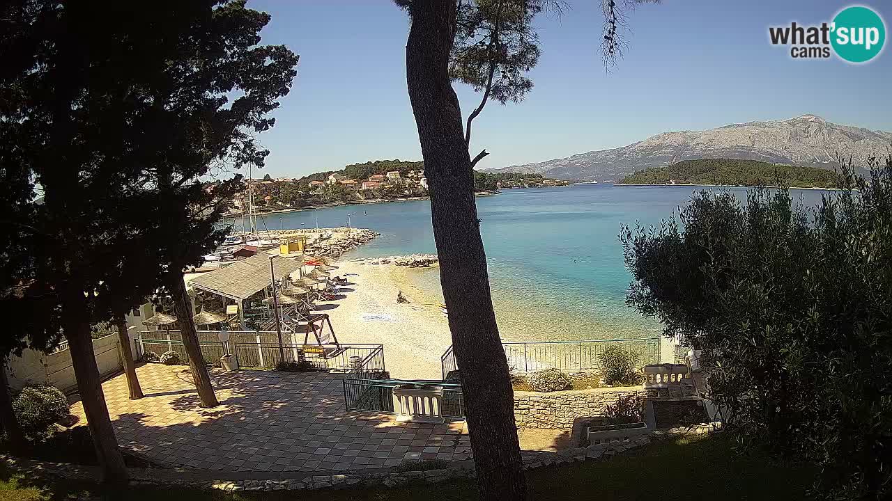 Webcam Lumbarda – Prvi Žal beach – Korčula